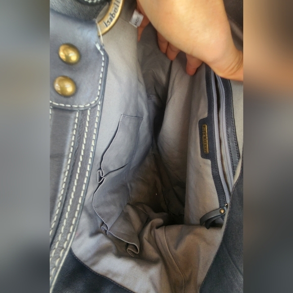 ISABELLA FIORE SUPER SOFT LEATHER HOBO BIG BAG - Picture 8 of 12